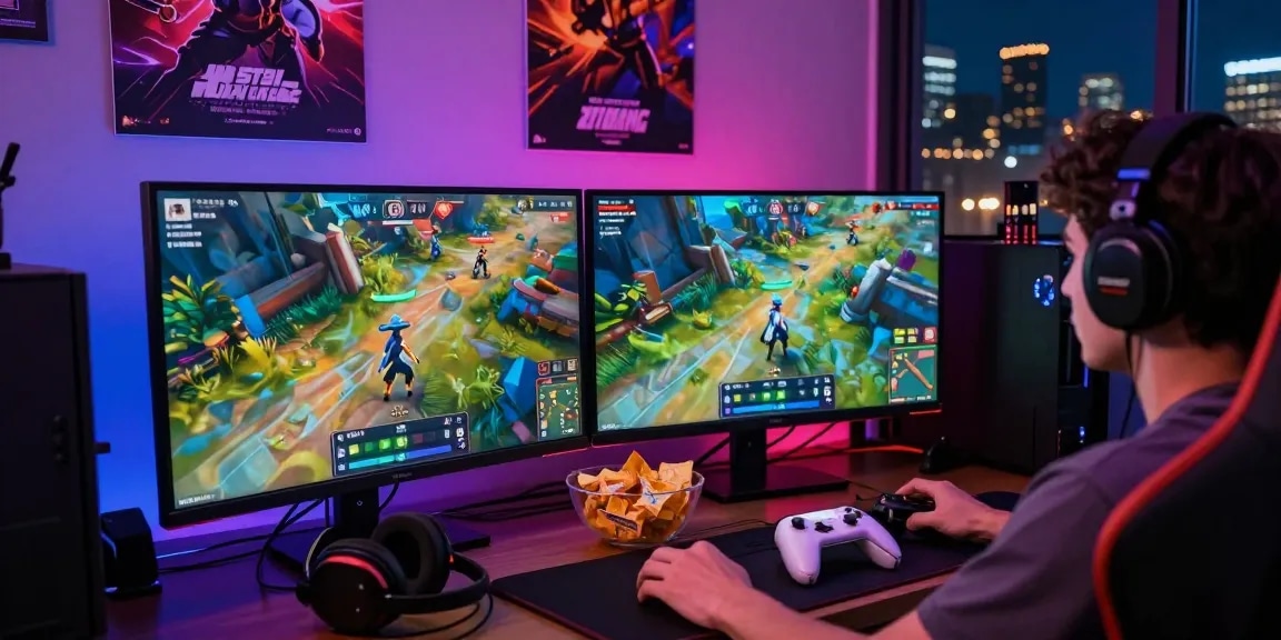 B52 gaming experience with vibrant screens and immersive atmosphere.