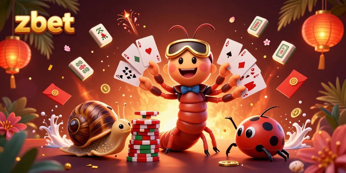 Experience thrilling gaming at zbet's vibrant casino scene with dynamic characters and rich imagery.