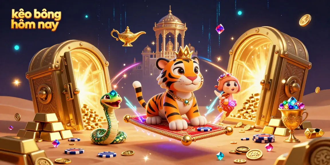 Engage with kèo bóng hôm nay in an enchanting scene featuring a tiger sultan on a carpet of poker chips.