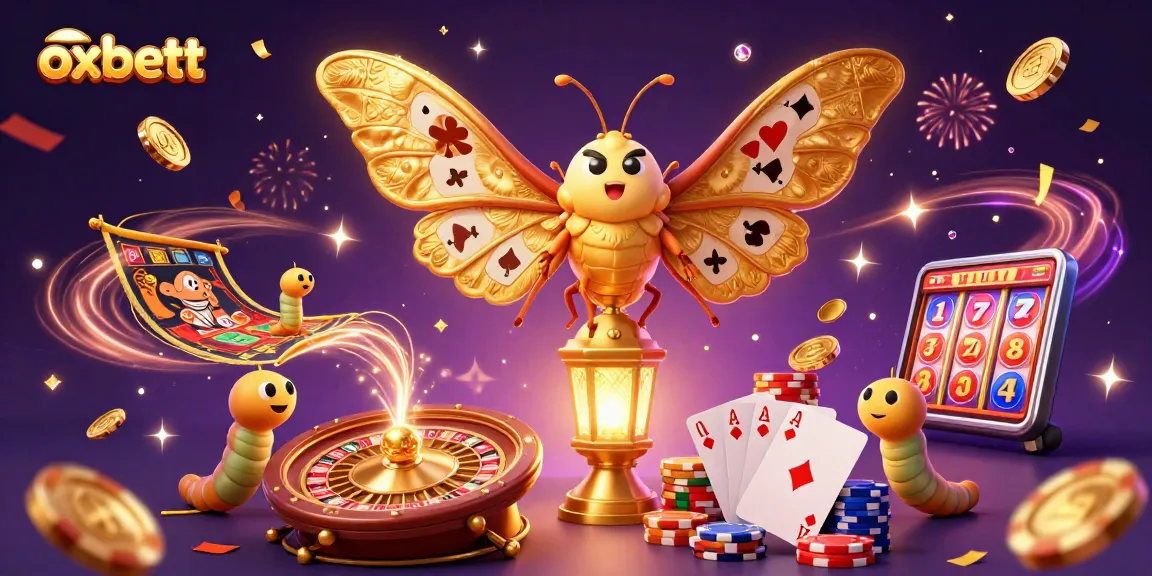Experience winning gameplay with oxbett, a vibrant 3D casino scene showcasing excitement.
