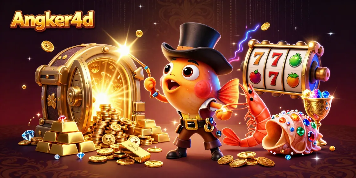 Taruhan dengan Angker4d untuk mendapatkan harta karun dengan ilustrasi kasino yang berwarna-warni.