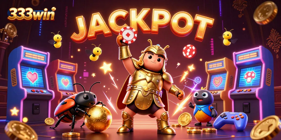 Experience the thrill and excitement of winning at 333win with dynamic casino elements and characters.