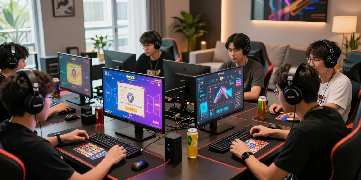 Exciting Yo88 gaming experience with players immersed in a lively card game session featuring high-quality graphics and vibrant atmosphere.