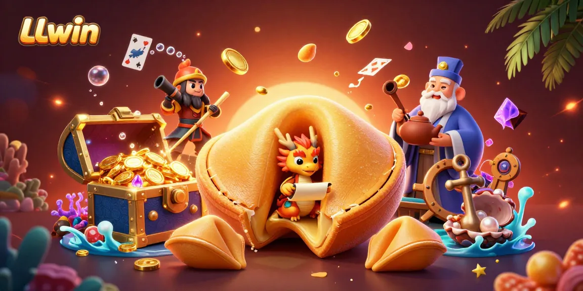 Embark on winning escapades with LLwin, where a wise dragon and fortune cookie reveal thrilling outcomes.
