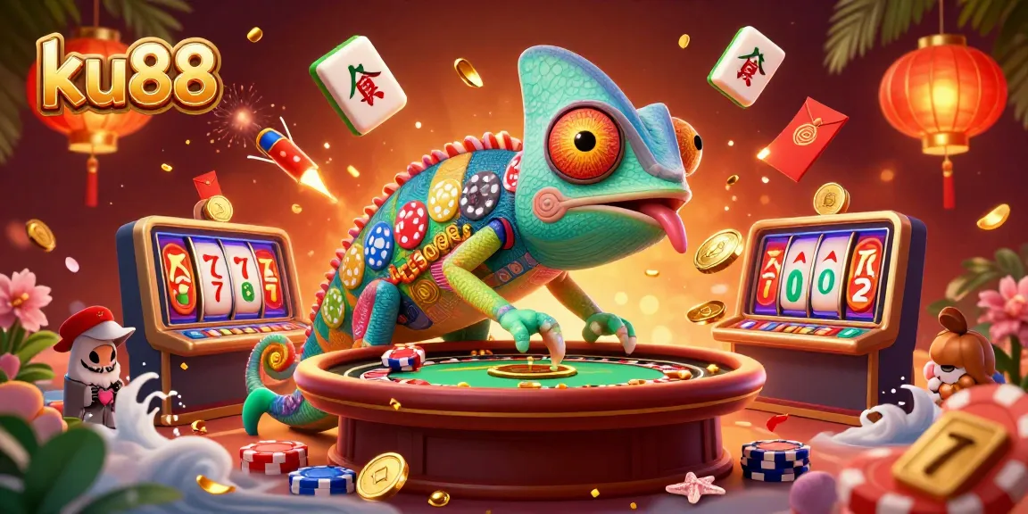 Experience thrilling gameplay at ku88 with vibrant casino elements and engaging animated characters.