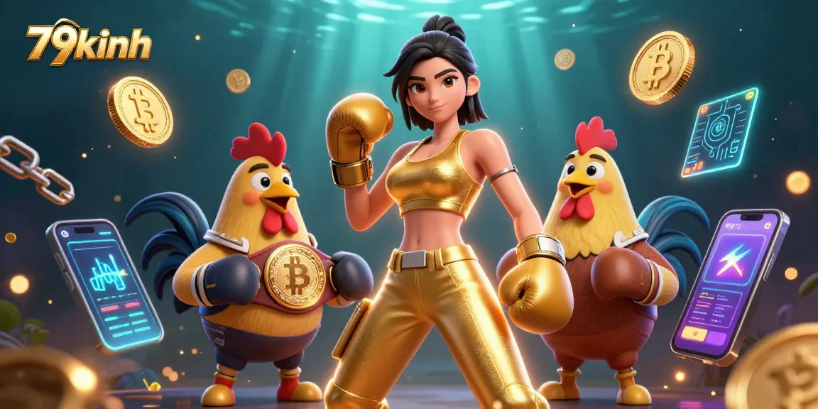 Experience captivating gaming action at 79kinh with vibrant characters and dynamic casino elements.