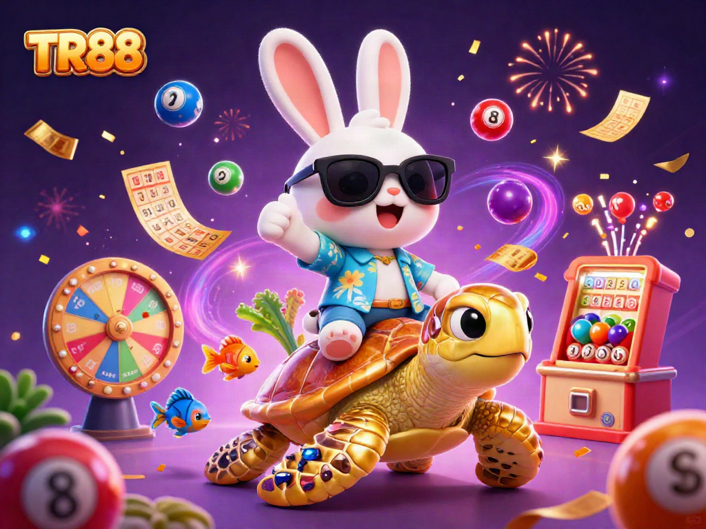Engage with TR88 for exciting casino adventures featuring a lucky rabbit and golden sea turtle.