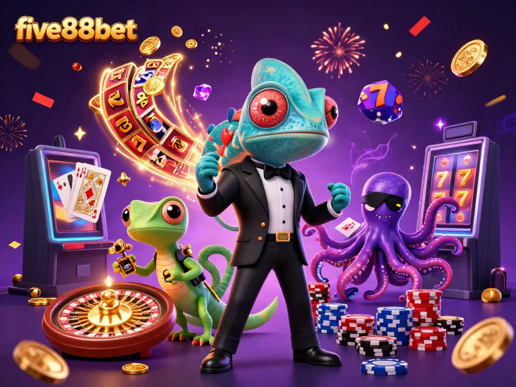 Experience the thrill of winning with five88bet featuring colorful gaming elements and dynamic characters.