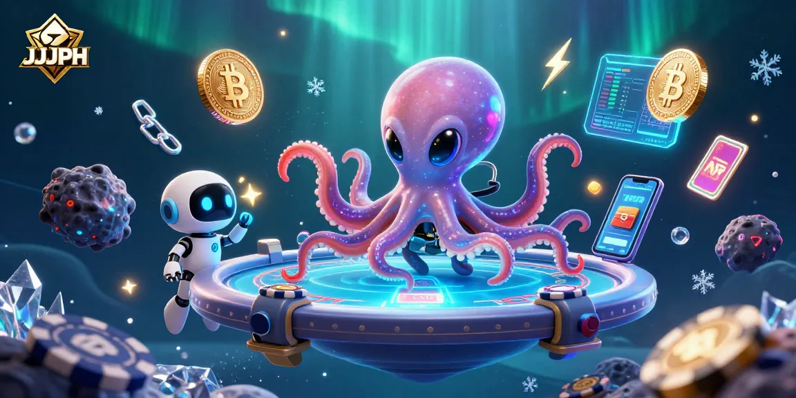 Engage with exciting poker gameplay as JJJPH showcases a 3D alien octopus in action.