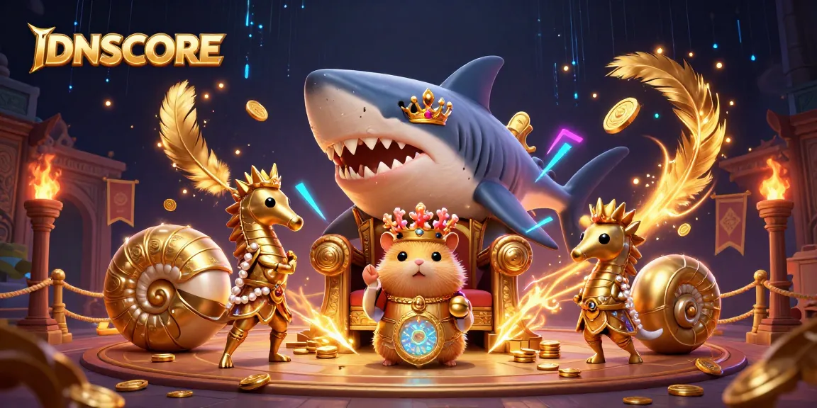 IDNSCORE delivers an exciting gambling adventure featuring a golden hamster king and immersive gaming elements.