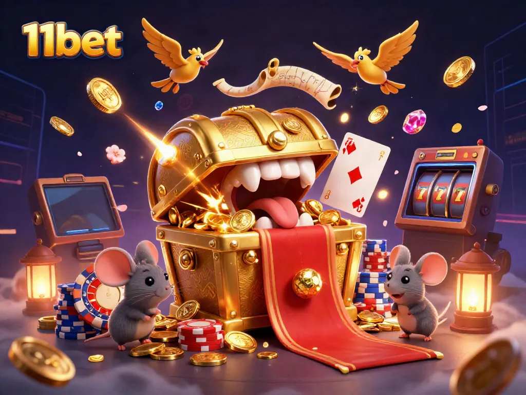 Experience thrilling wins at 11bet with cascading coins, vibrant games, and dynamic prizes.