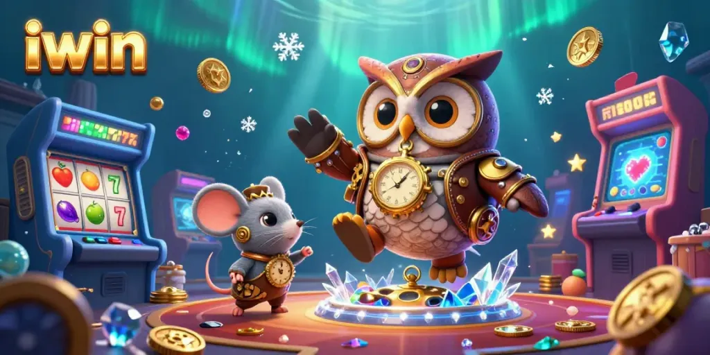 Enhance your iwin gaming experience with a vibrant, 3D casino adventure featuring whimsical characters.
