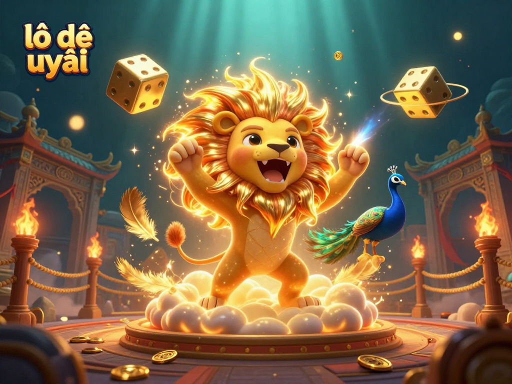 Experience the excitement of lô đề uy tín with vibrant 3D casino illustration showcasing dynamic gambling elements.