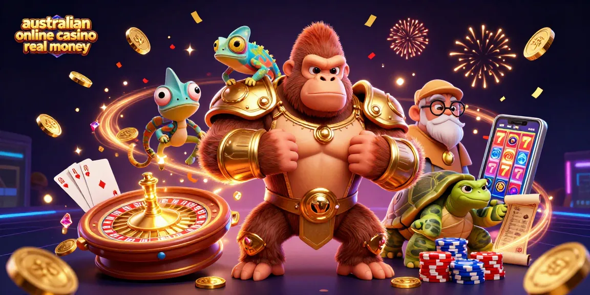 Engage in thrilling adventures at the australian online casino real money with vibrant 3D characters and dynamic elements.