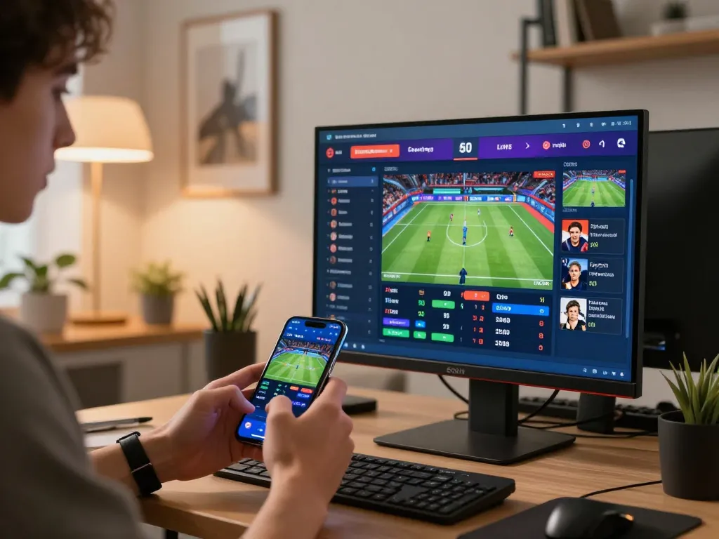Engaging moment at f168 as user places smart bets on sports events using phone