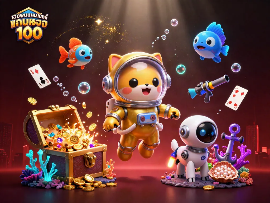 สนุกกับเกมคาสิโนออนไลน์ เว็บพนันออนไลน์ เว็บตรง 100 ที่มีภาพประกอบ 3D น่าตื่นเต้น