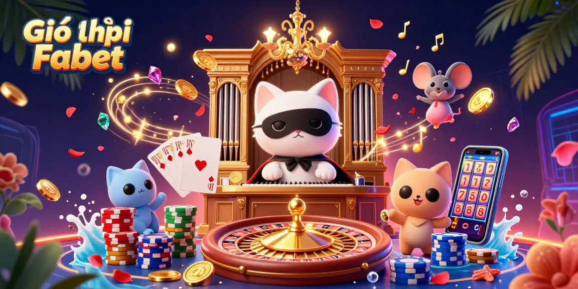 Engage with Giới thiệu Fabet through dynamic casino elements highlighting excitement and fun.