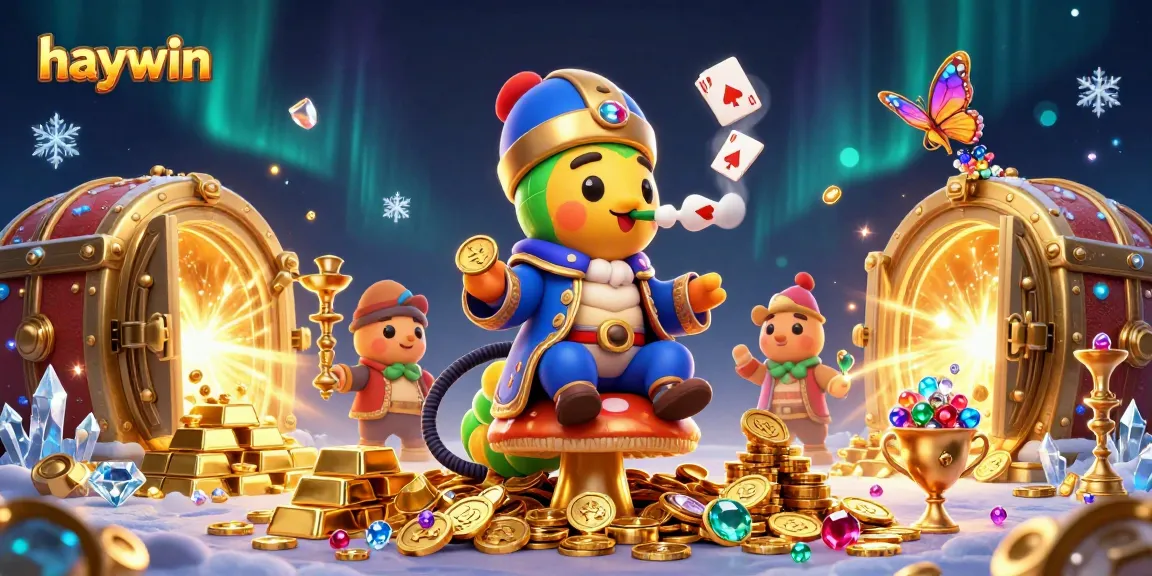 Experience the thrill of gaming at haywin with a magical 3D illustration depicting a captivating casino world.