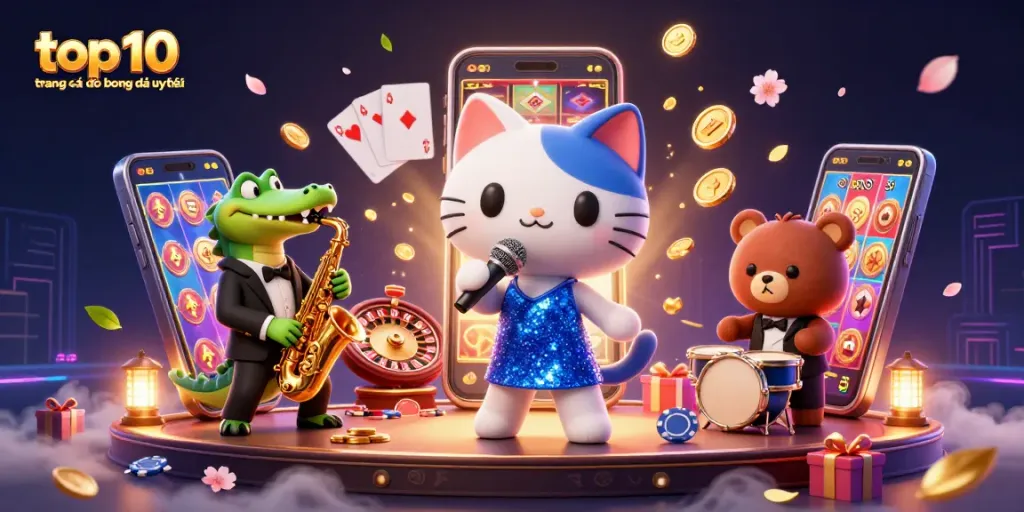 Các trang cá độ bóng đá uy tín với những nhân vật hoạt hình độc đáo, mô tả hành động cược hấp dẫn.