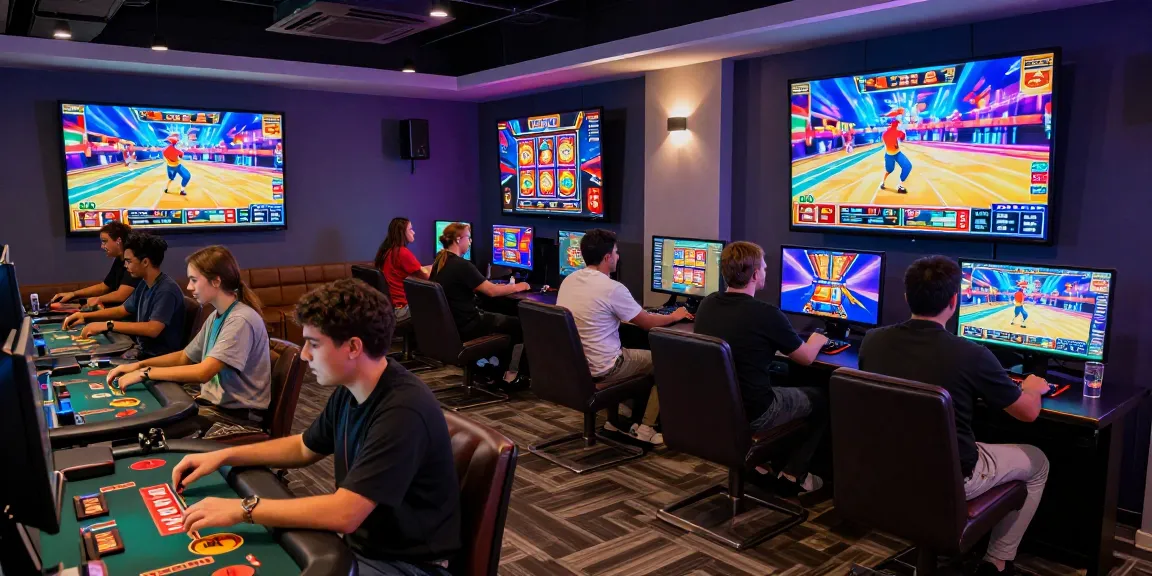 LUCK8 online gaming scene with players enjoying interactive games in a vibrant casino atmosphere.