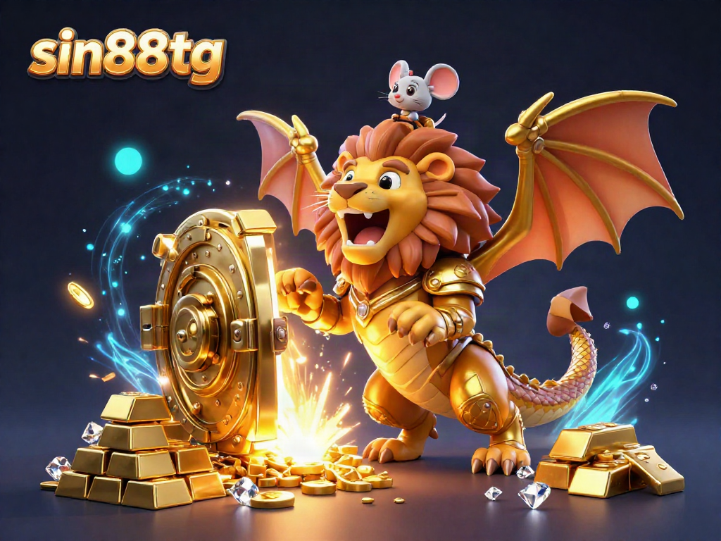 Experience epic wins with sin88tg's golden chimera and treasure vault in thrilling 3D casino action.