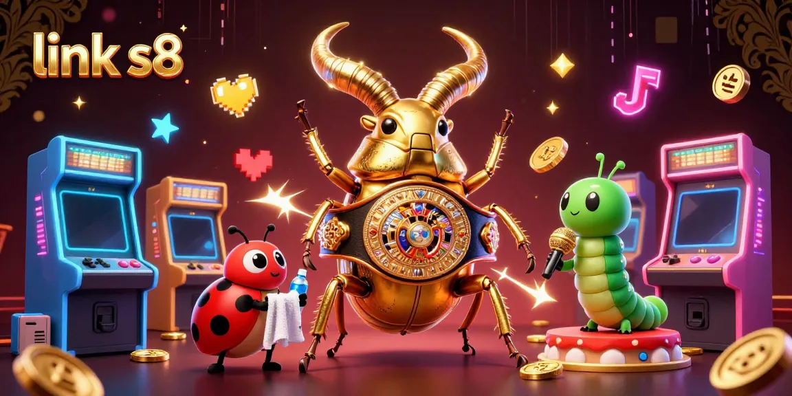 Experience the action of link s8 as characters battle on a vibrant, immersive casino-themed stage.