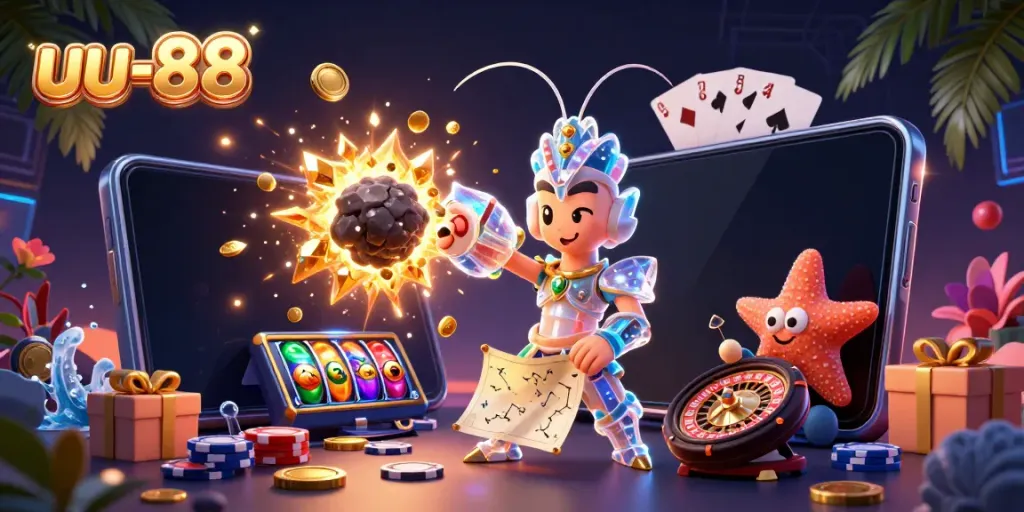 Engage with the exciting universe of uu-88, where a galactic samurai battles through treasures and games.
