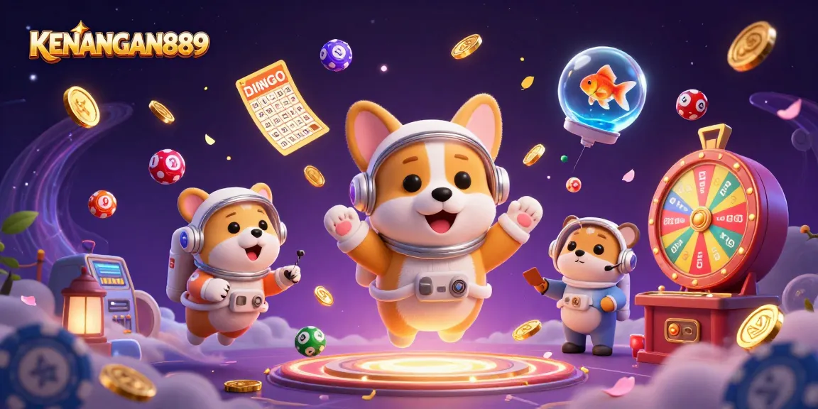 Experience exciting gaming adventures with KENANGAN889 in a vibrant cosmic casino.