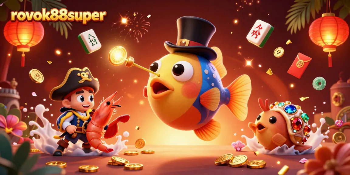 Engage in thrilling gameplay with rokok88super's vibrant casino scene full of treasures and characters.