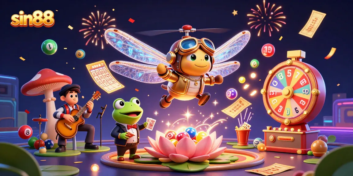 Engage with exciting sin88 casino games as a vibrant scene comes alive with dynamic elements.