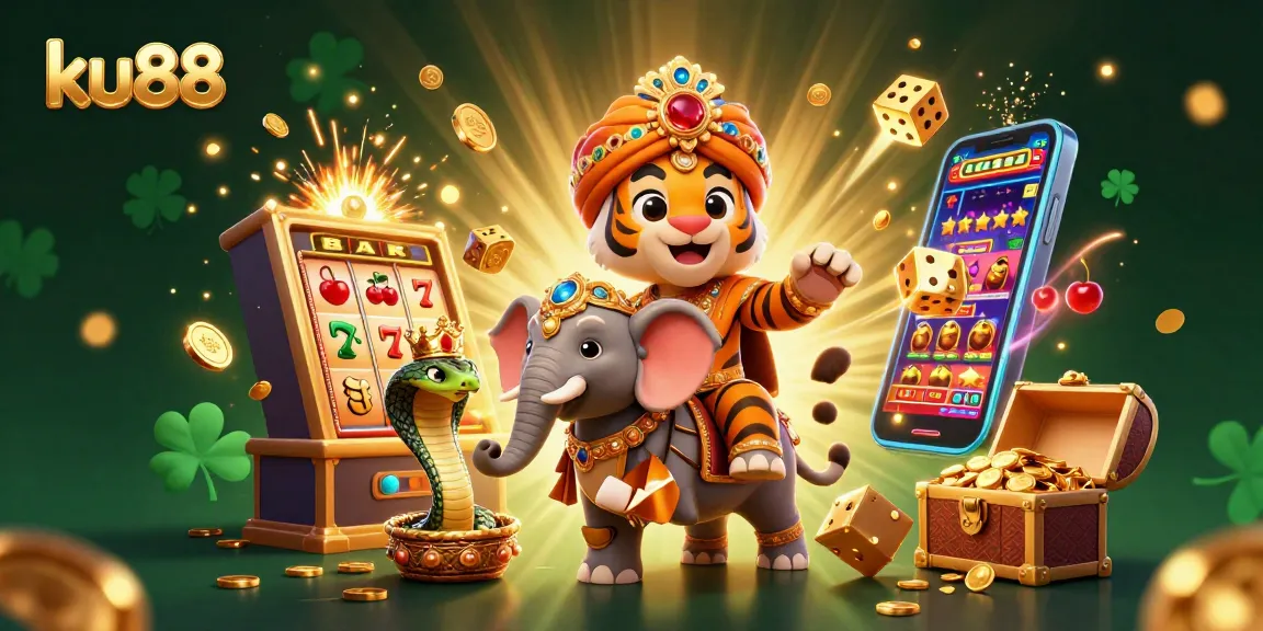ku88 showcases exhilarating casino adventures with vibrant characters and thrilling slot games