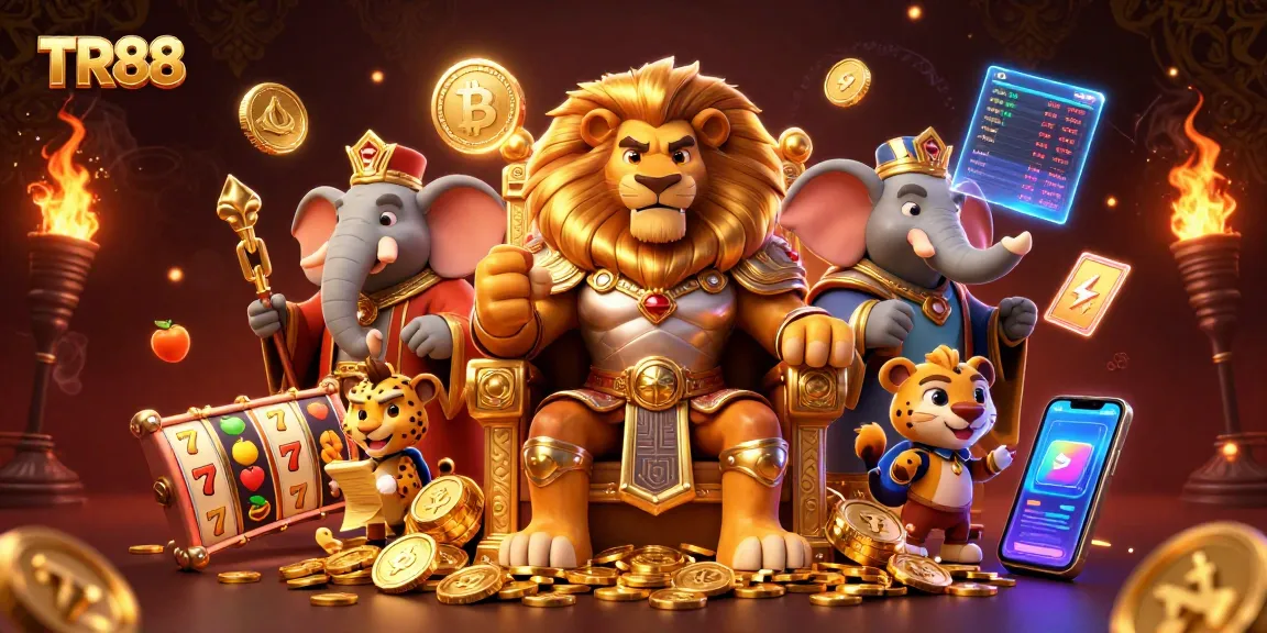 Experience TR88's thrilling slots with vibrant characters and exciting casino elements.