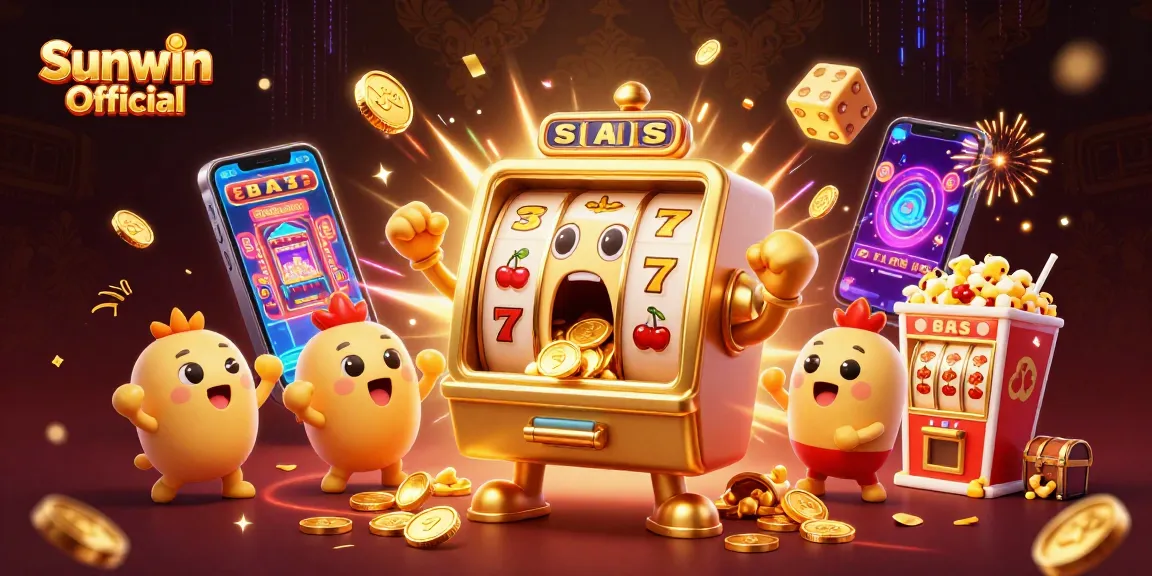 Celebrate big wins at Sunwin Official with vibrant slot machines and jackpot excitement!