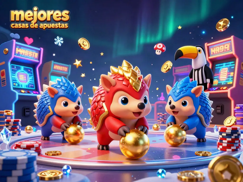 Juega y gana en las mejores casas de apuestas con pangolines animados en acción.