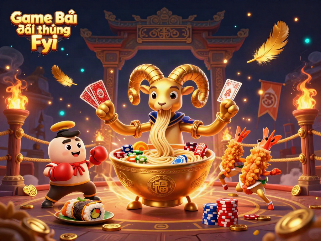 Play exciting games with Game Bài Đổi Thưởng Fyi featuring unique characters and rich casino elements.