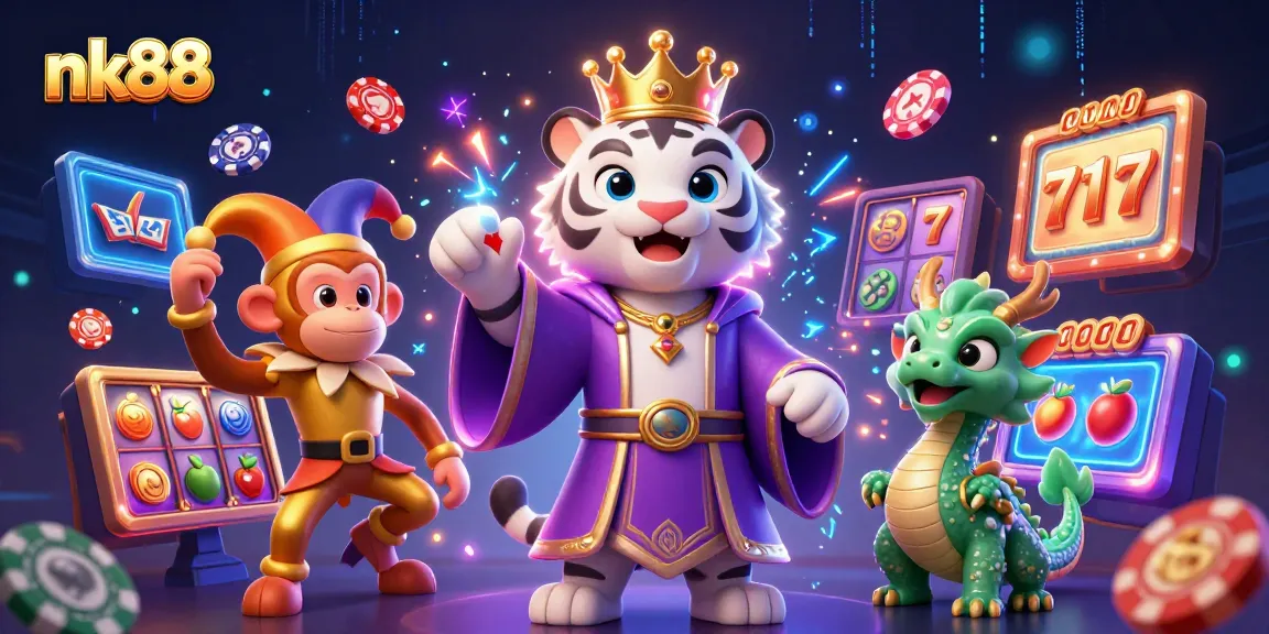 Experience thrilling moments playing at nk88 with exciting slot game elements and vibrant characters.