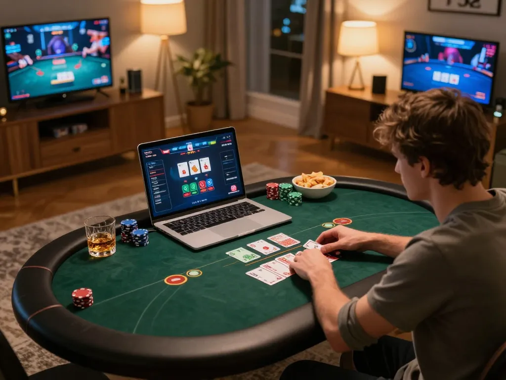 Join the fun of nego77 daftar while playing an exciting online poker game in a cozy setting.